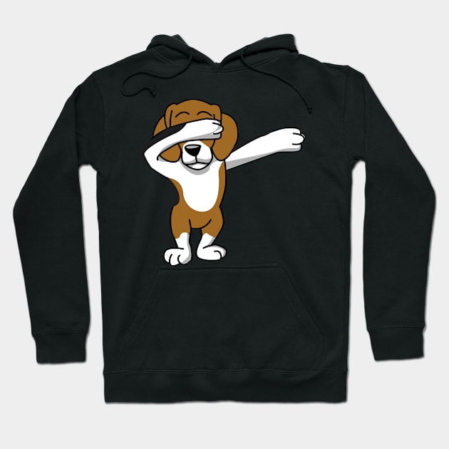 Cute Dabbing Beagle Dab Dance Hoodie by teepartee